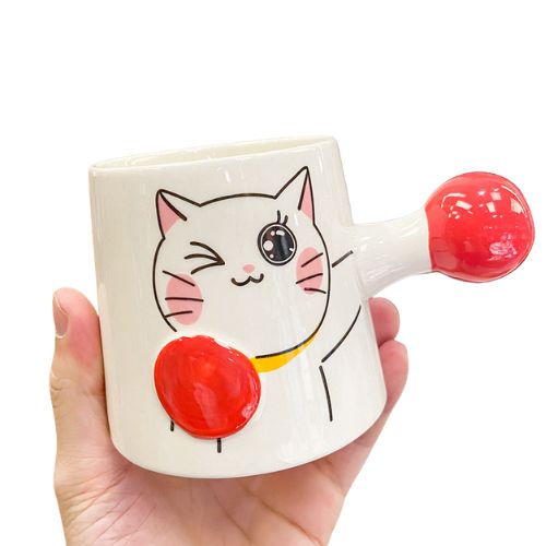 Fighter Cat Mug - 4 Colors available