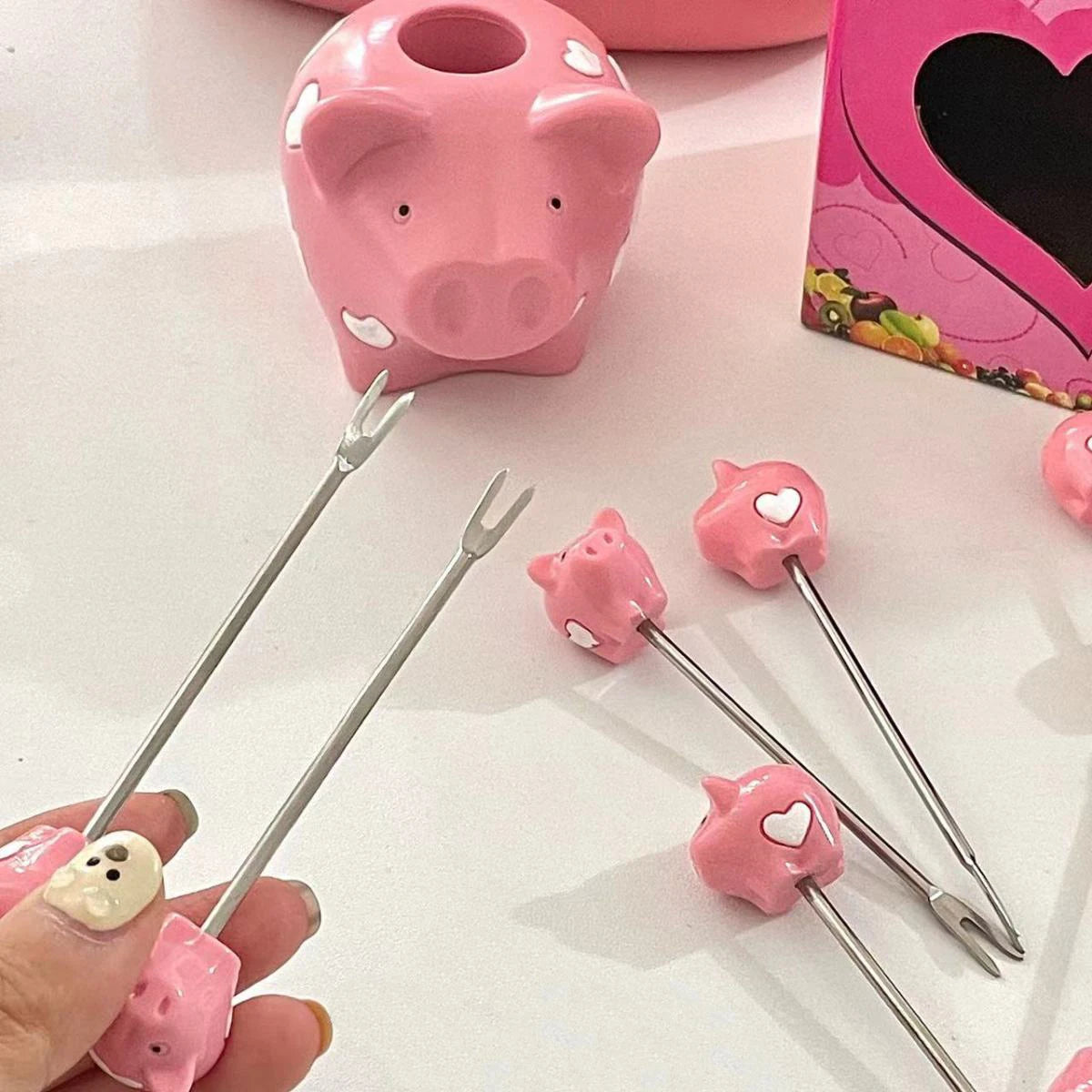 Pig Fruit Forks