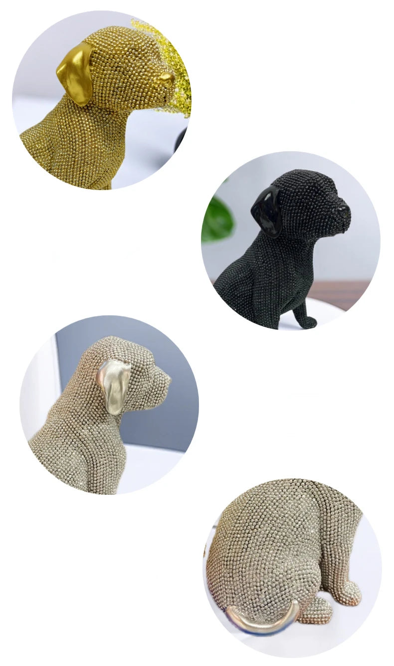 Estatueta de cão - três cores disponíveis