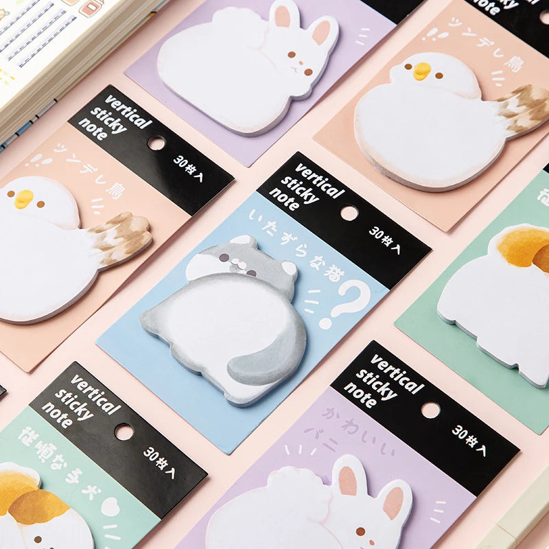 Post it notepad - Cat, Dog, Rabbit, Bird