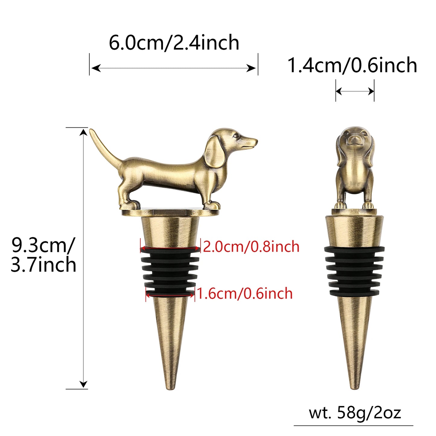 Rolha Cão - Dois modelos disponíveis