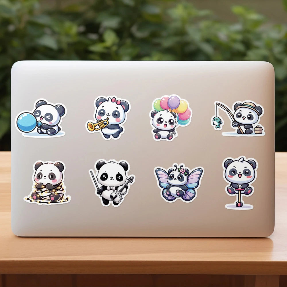 Panda Stickers - 10, 30 ou 50 peças