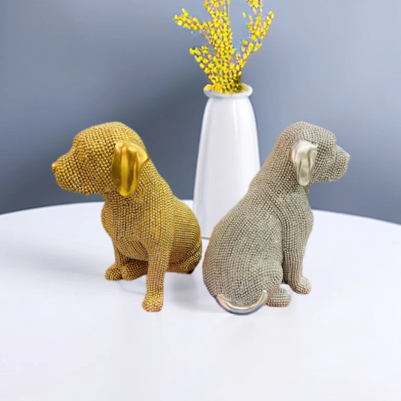 Estatueta de cão - três cores disponíveis