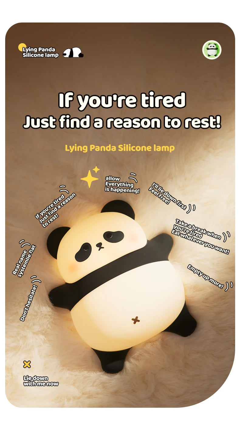 Panda Night Light Rechargeable