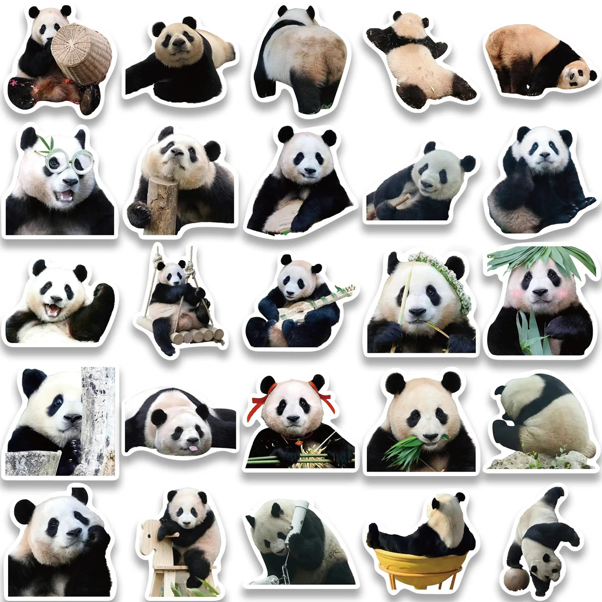 Panda Stickers - 50 peças