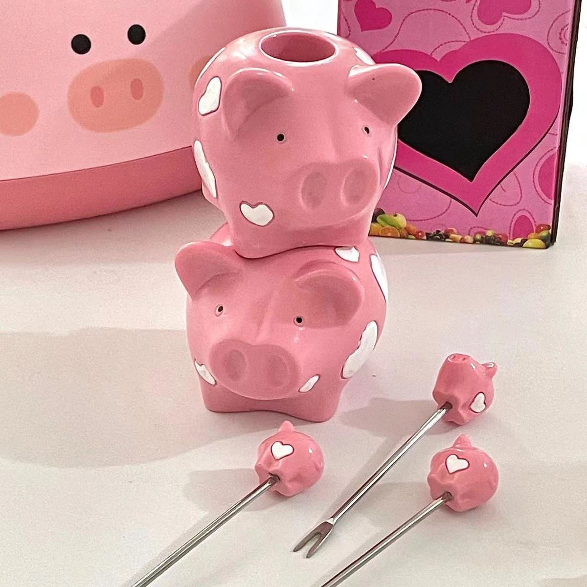 Pig Fruit Forks