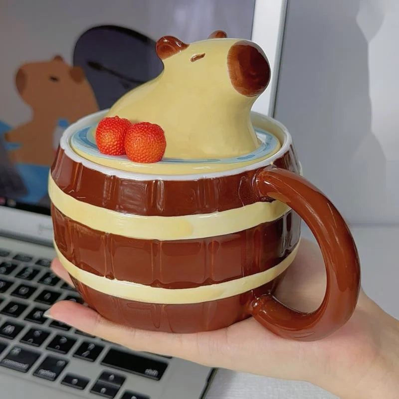 Caneca Capivara - com tampa