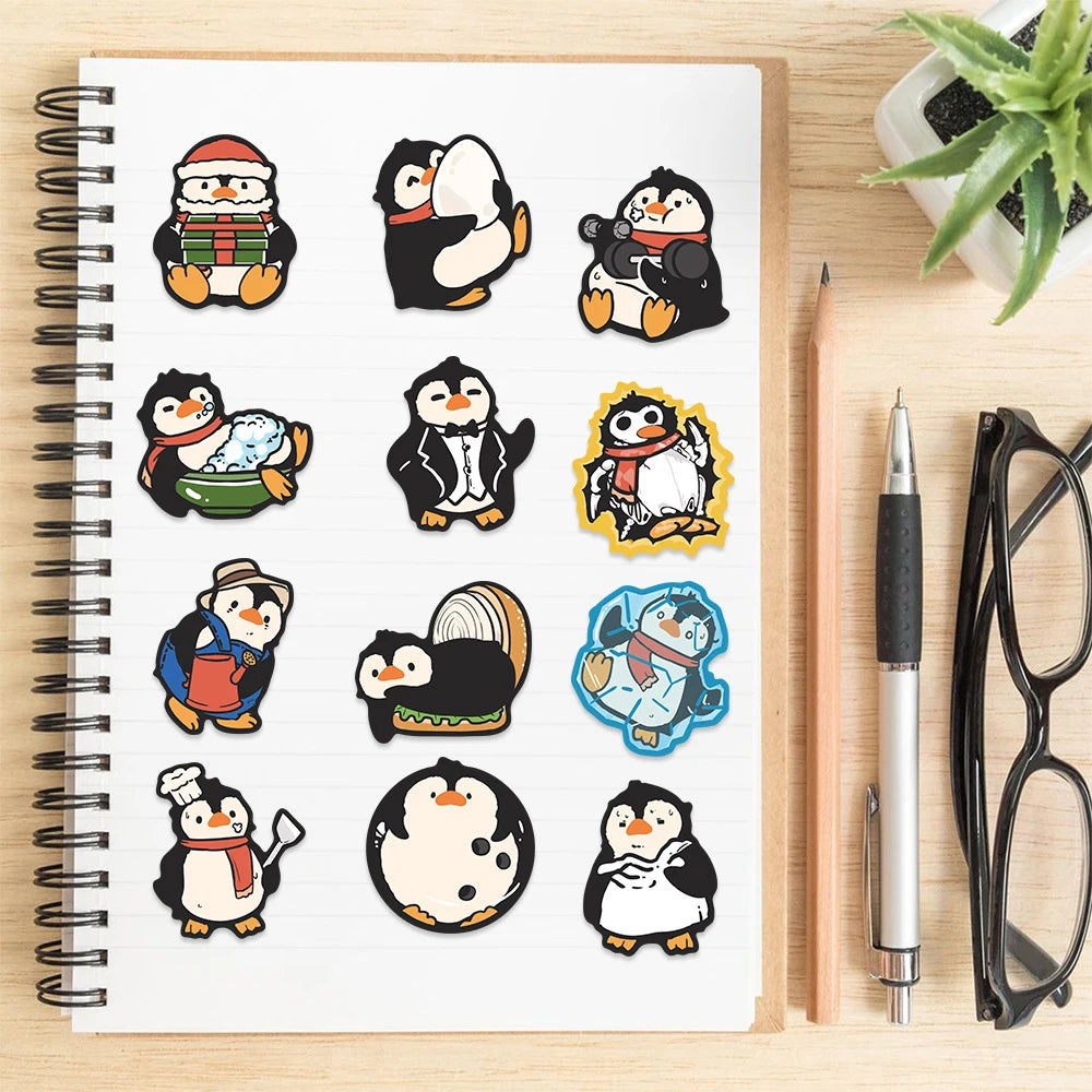 Pinguim Stickers - 10, 30 ou 50 peças