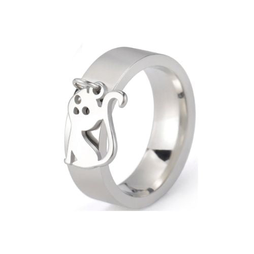 Pendant Kitten Ring