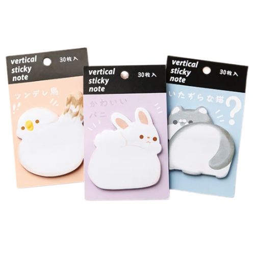 Post it notepad - Cat, Dog, Rabbit, Bird